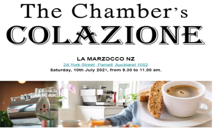 Read more about the article The Chamber’s Colazione @ La Marzocco NZ